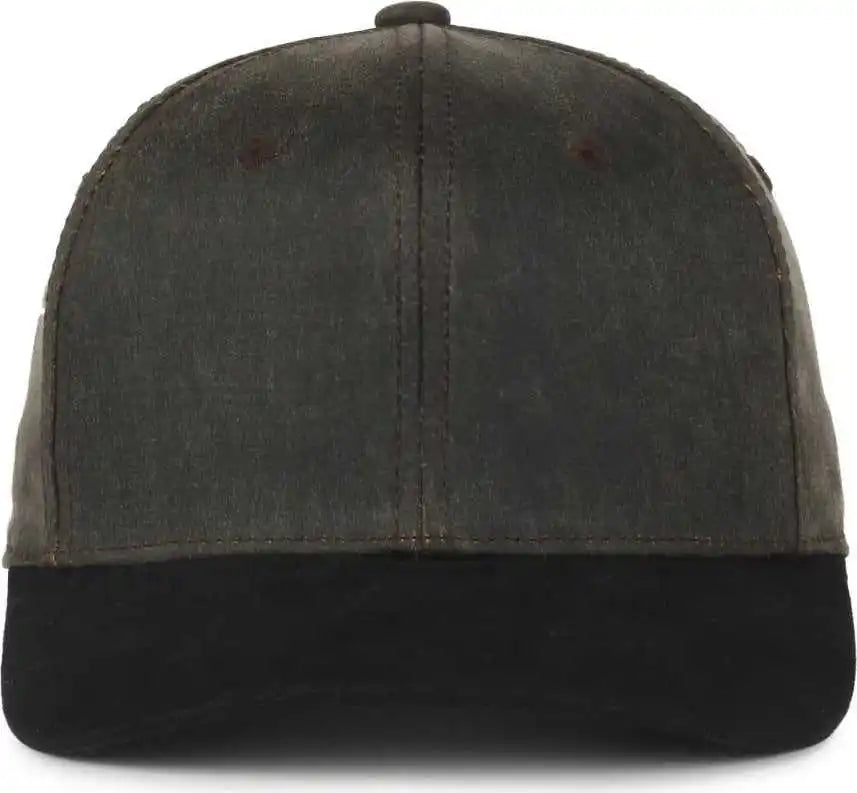 Oc Sports Wra-202 Wranger Weathered Cotton Cap - Brown Black - Osfm