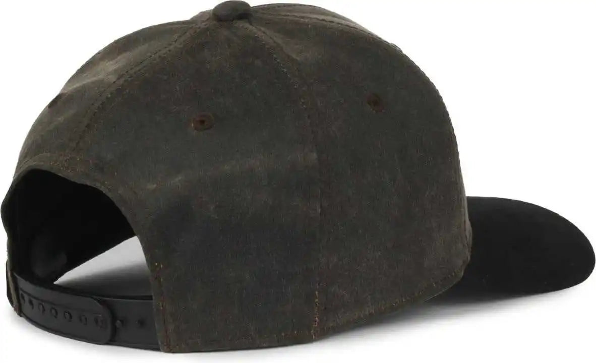 Oc Sports Wra-202 Wranger Weathered Cotton Cap - Brown Black - Osfm