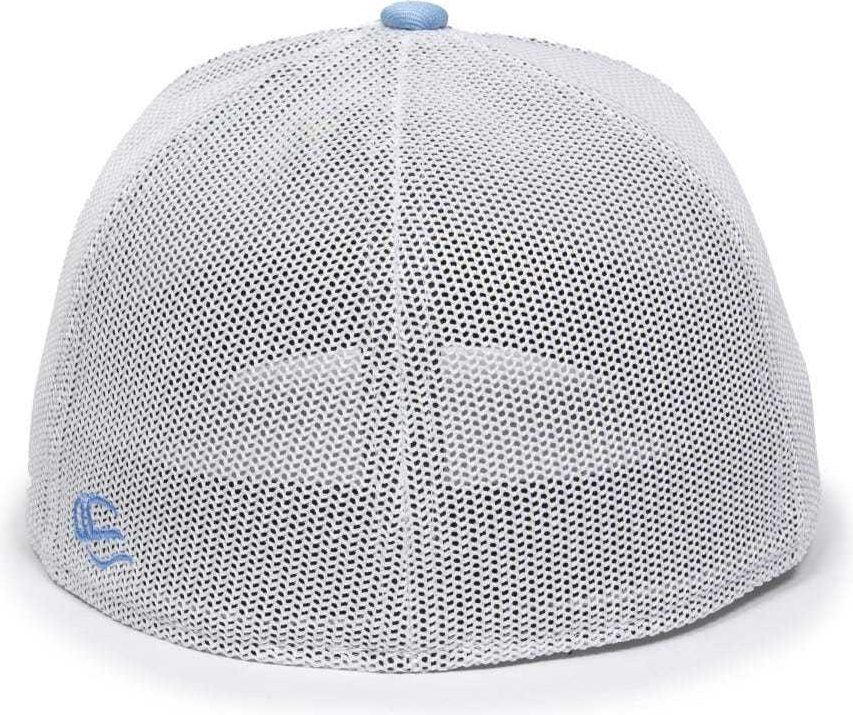 Oc Sports Oc12m Phenom Performance Twill Front Panel Cap -columbia Blue White - Columbia / 6 3/4’’ - 7 1/8’’