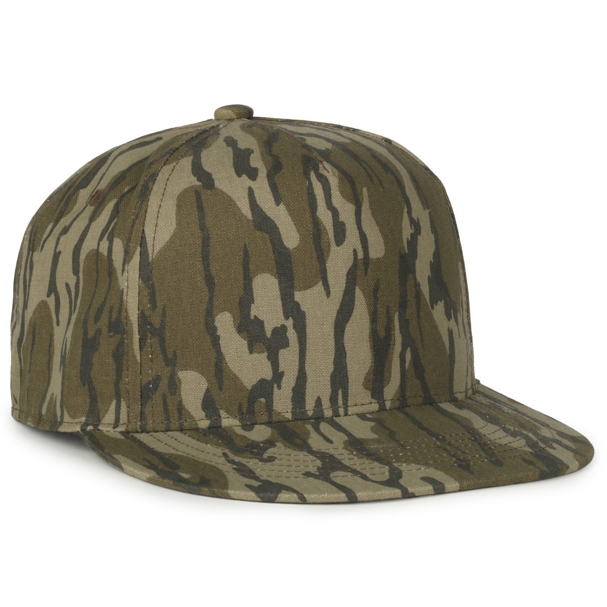 OC Sports OC511CAMO 5-Panel High Crown Camo Cap - Mossy Oak Original Bottomland
