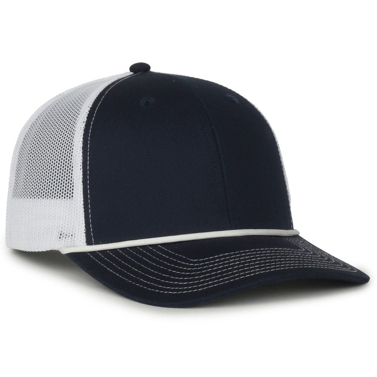 OC Sports OC771C Premium Modern Trucker with Cord Cap - Navy White White Cord