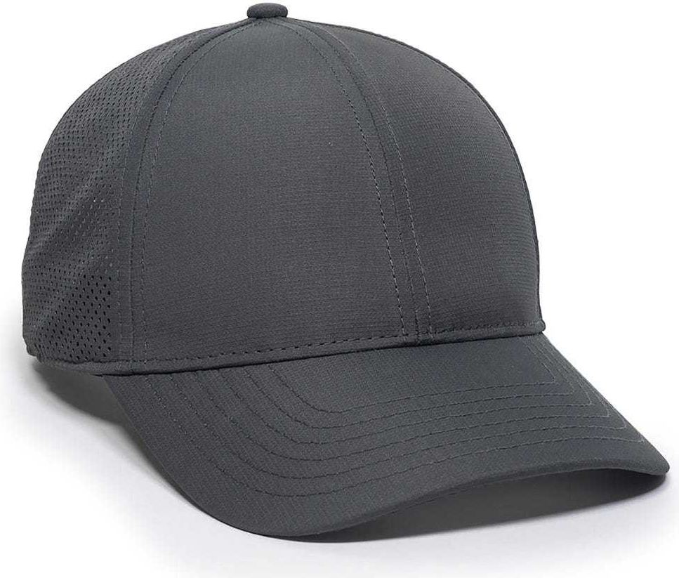 Oc Sports Oc803 Adjustable Mesh Back Solid Color Cap - Graphite - Dark Gray / 6 7/8’’ - 7 1/2’’