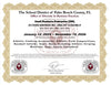 Official certificate from the school district of palm beach county, fl certifying access savings inc.