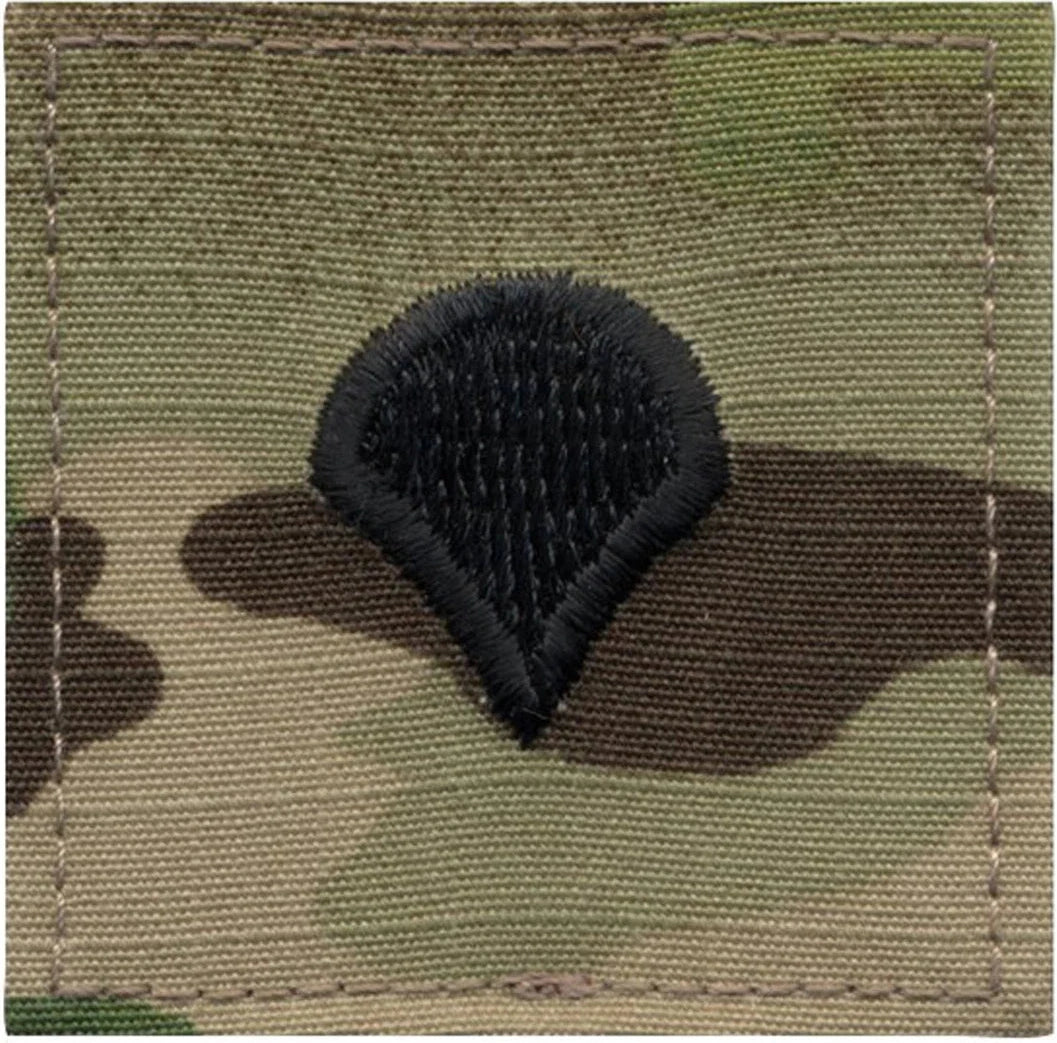 Official U.s. Made Embroidered Rank Insignia Spec-4