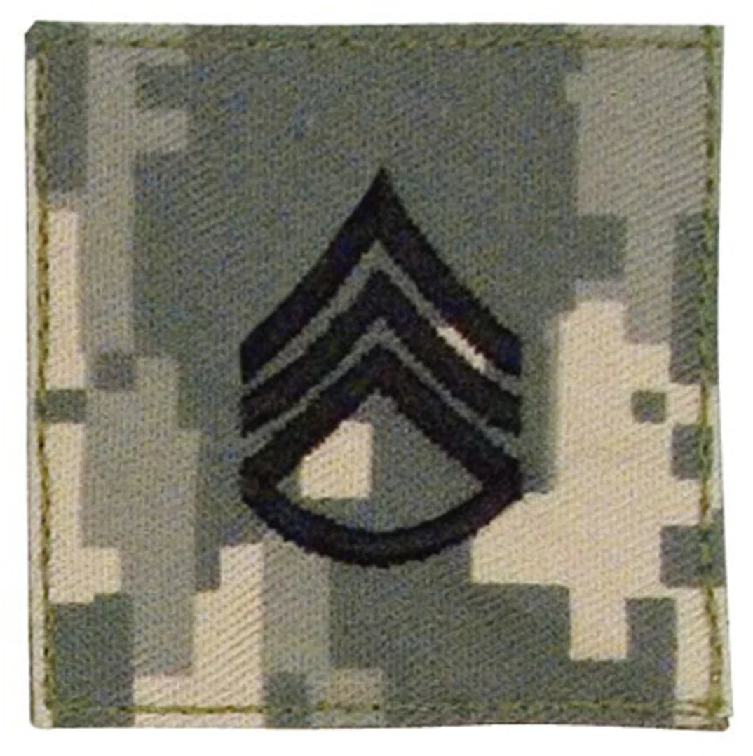 Official U.s. Made Embroidered Rank Insignia Staff Sergeant Patch