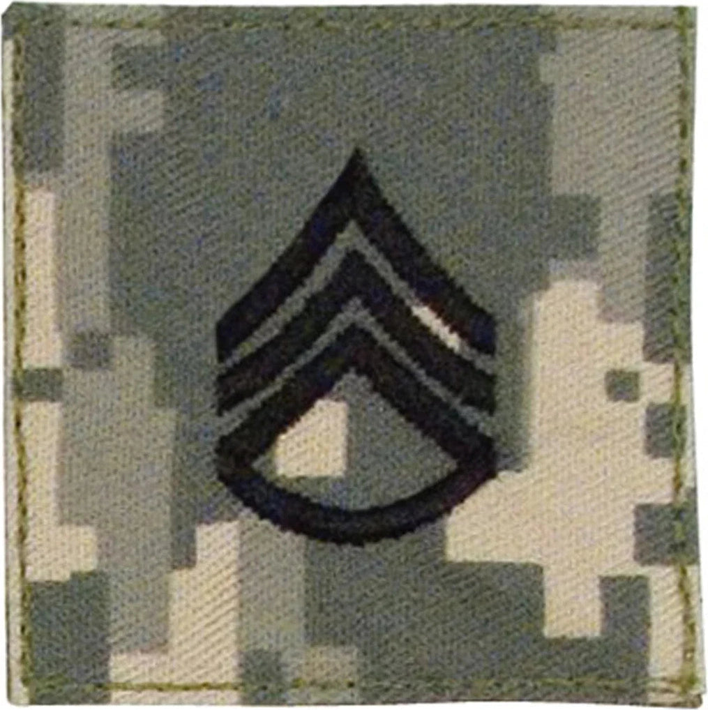 Official U.s. Made Embroidered Rank Insignia Staff Sergeant Patch