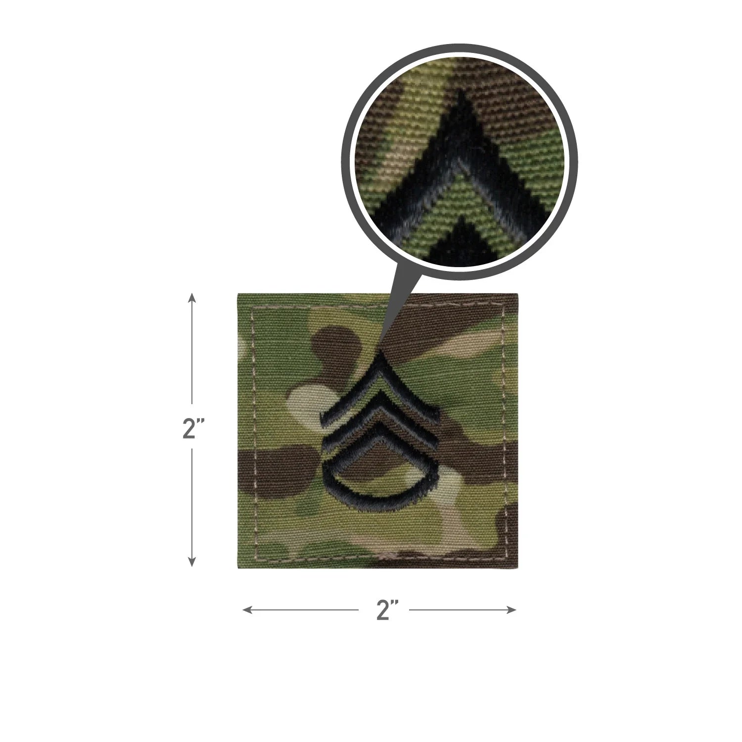 Official U.s. Made Embroidered Rank Insignia Staff Sergeant Patch