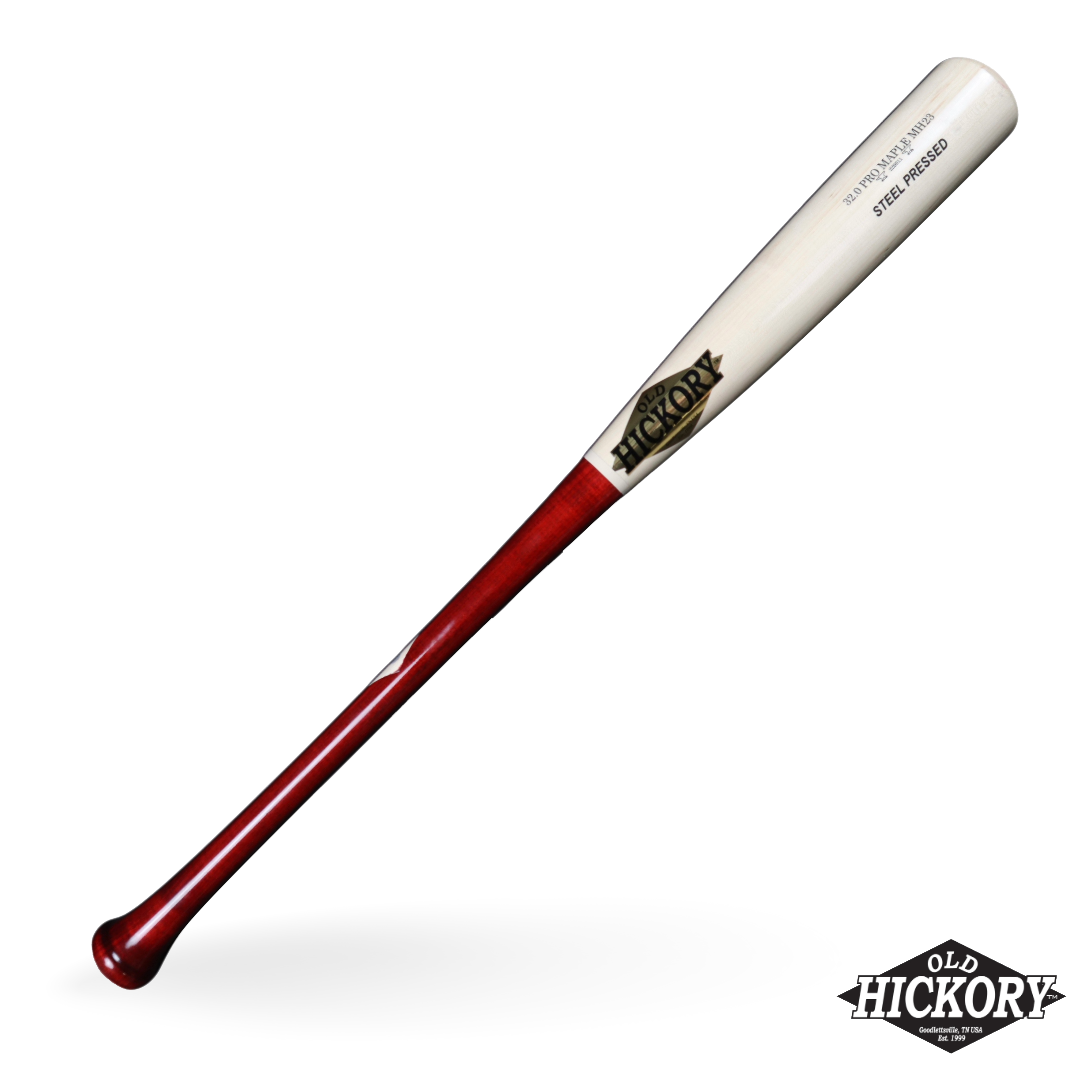 Old Hickory Mh23 Michael Harris Steel Pressed Rock Maple Bat - Wine Natural