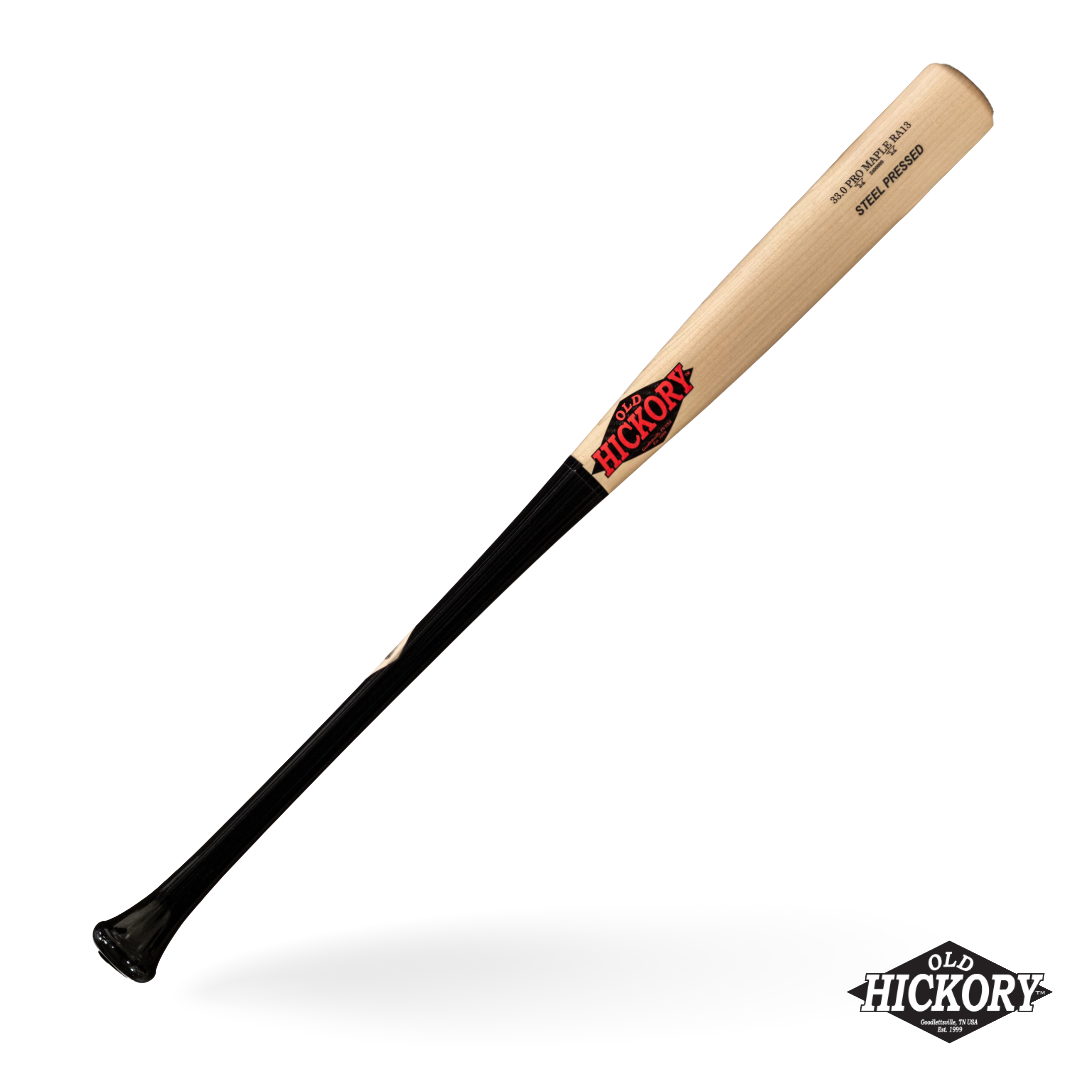 Old Hickory Ra13 Steel Pressed Rock Maple Bat - Natural Black