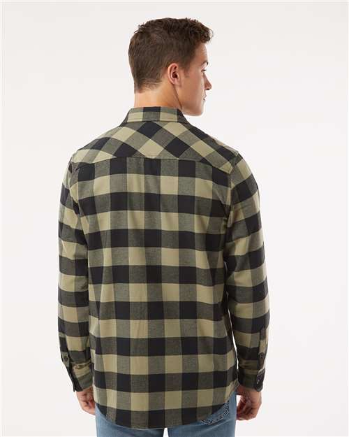 Olive/ Black Flannel Shirt - EXP50F