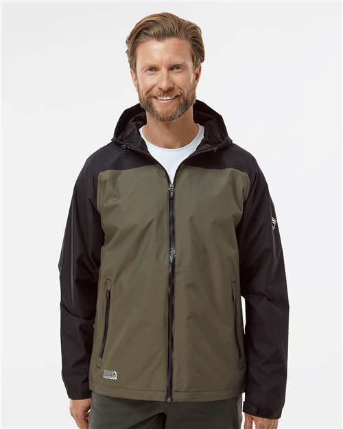 Olive/ Black Torrent Waterproof Hooded Jacket - 5335