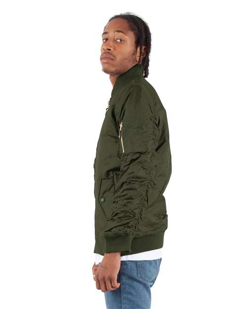 Olive Bomber Jacket - SHBJ