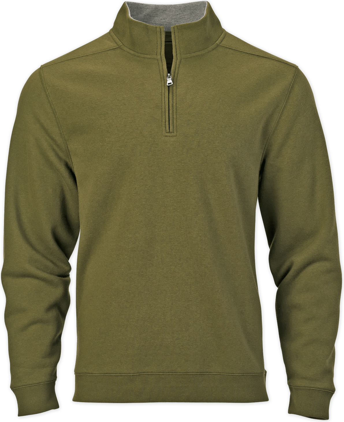 OLIVE BOXERCRAFT FLEECE QUARTER ZIP PULLOVER  grouped