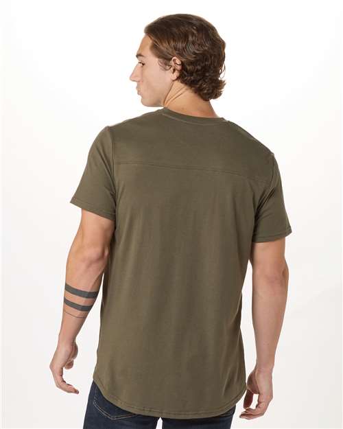 Olive High V-Neck T-Shirt - BM2204