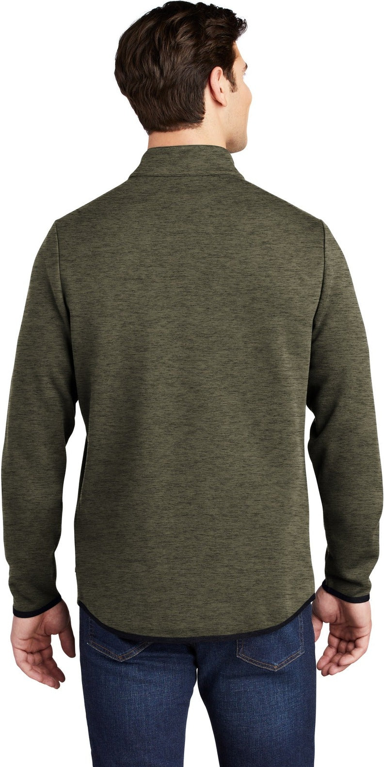 Olive Hthr Sport-Tek Triumph 1/4-Zip Pullover ST281