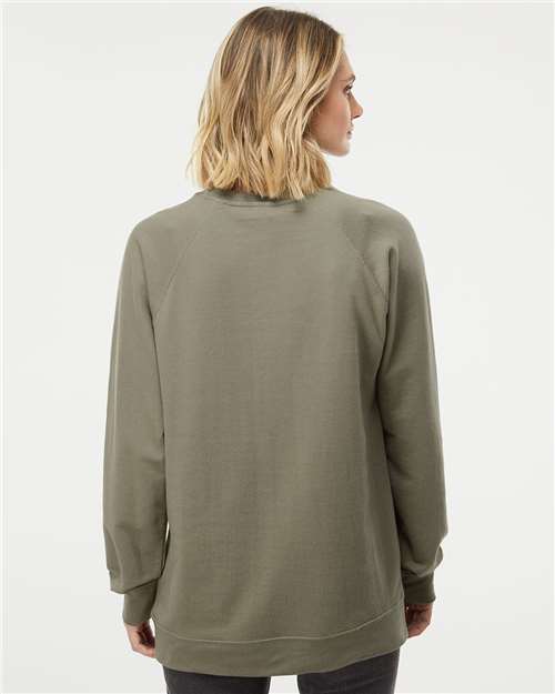 Olive Icon Lightweight Loopback Terry Crewneck Sweatshirt - SS1000C