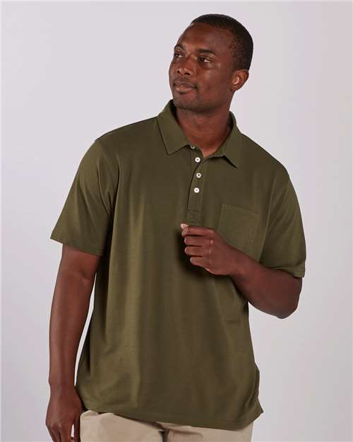 Olive Pique Polo - BM2301