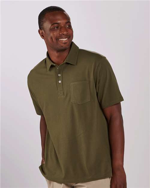 Olive Pique Polo - BM2301
