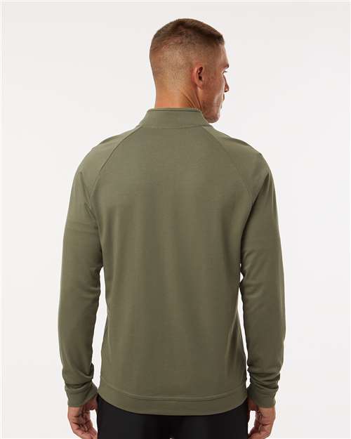 Olive Strata Club Quarter-Zip Pullover - A598