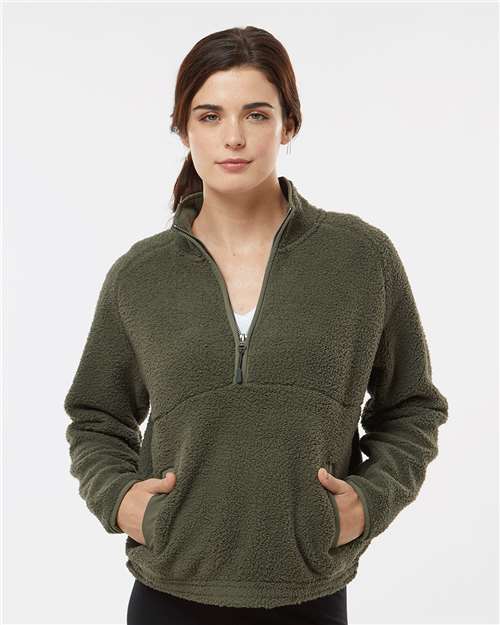 Olive Women&#39;s Everest Half-Zip Pullover - BW8501