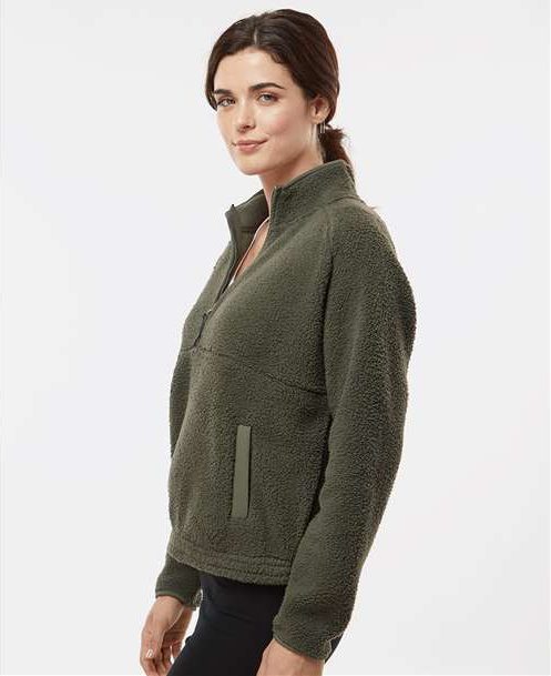 Olive Women&#39;s Everest Half-Zip Pullover - BW8501