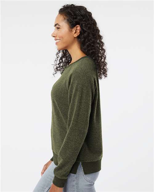 Olive Women&#39;s Fleece Out Pullover - K01