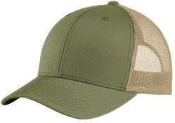 Olive/Khaki Sport-Tek YP Classics Retro Trucker Cap. STC39