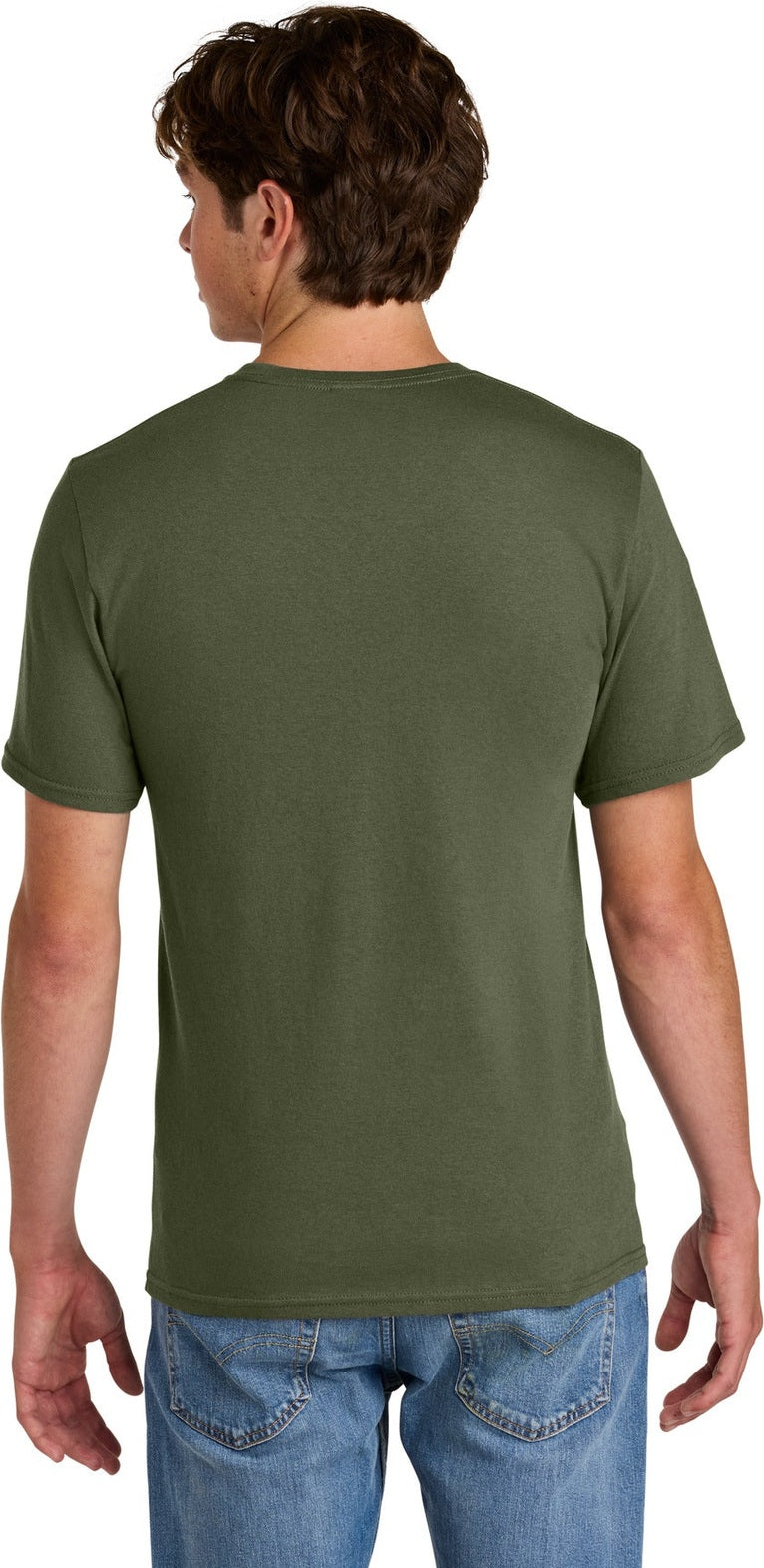 OlvDrabGn Port & Co Easy Cotton Tee PC43