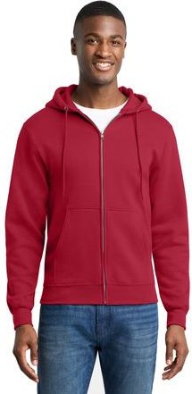OlvDrabGnH Port & Co Core Fleece Full-Zip Hooded Sweatshirt. PC78ZH