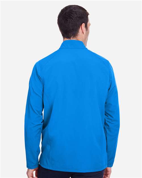 Olympic Blue/ Carbon Men's Quest Stretch Quarter-Zip Pullover - NE401