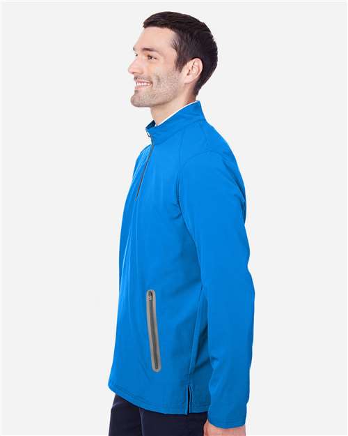 Olympic Blue/ Carbon Men&#39;s Quest Stretch Quarter-Zip Pullover - NE401