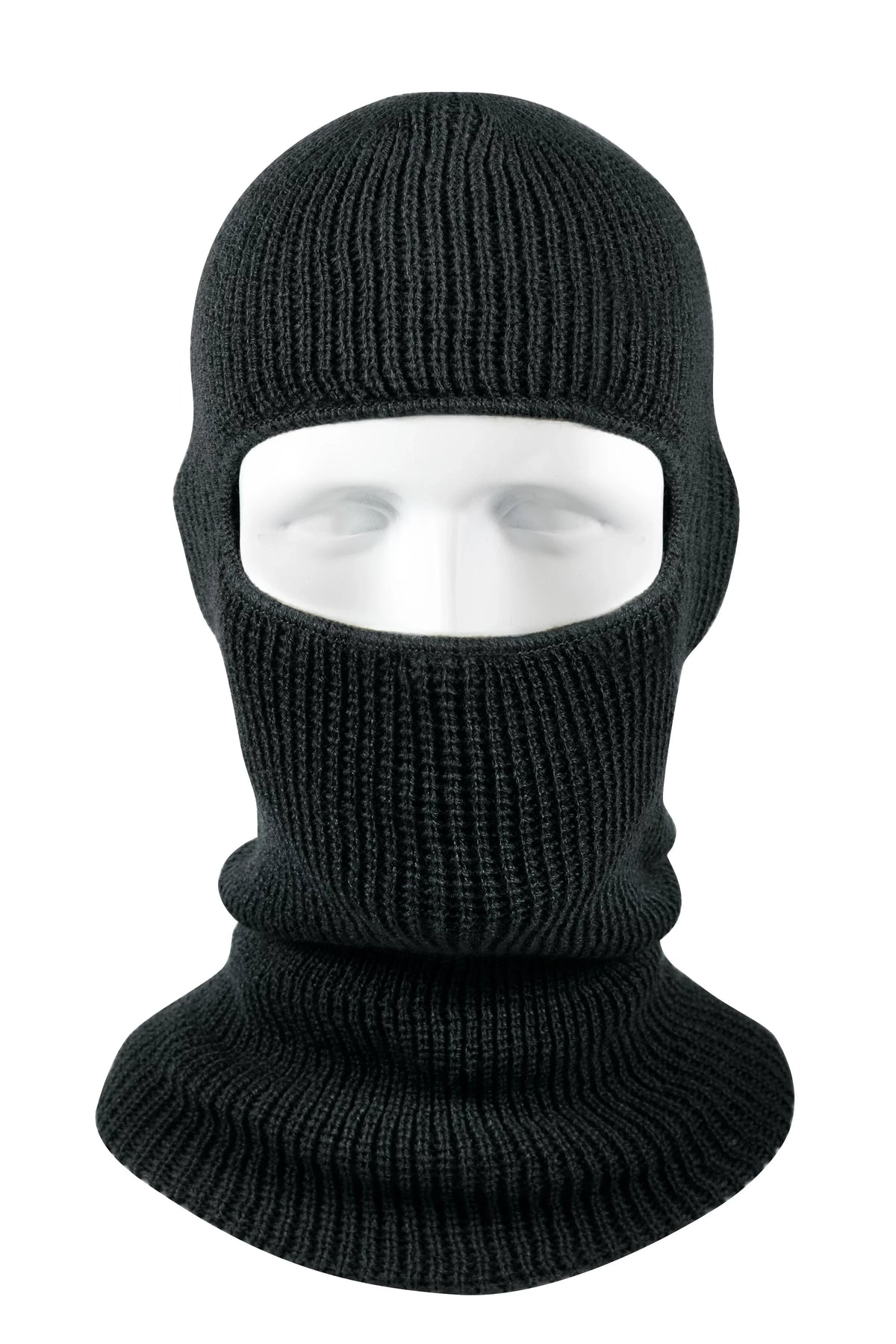 One-hole Face Mask - Black