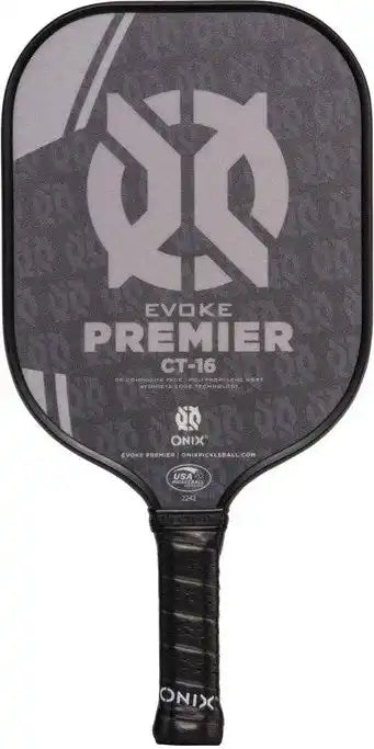 Onix Evoke Premier Pro Ct-16 Pickleball Paddle - Black