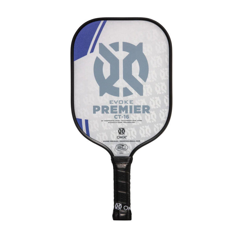 ONIX Evoke Premier Pro CT-16 Pickleball Paddle - Blue - HIT a Double