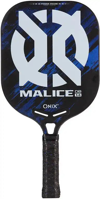 Onix Malice Db Open Throat Pickleball Paddle 14mm - Black Blue