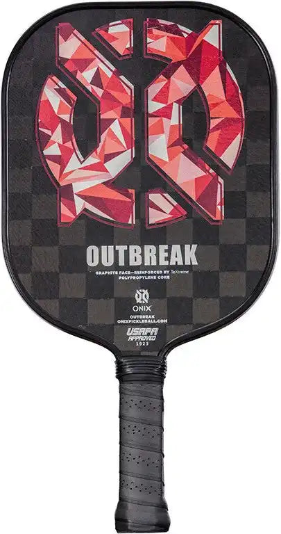 Onix Outbreak Pickleball Paddle - Black Red