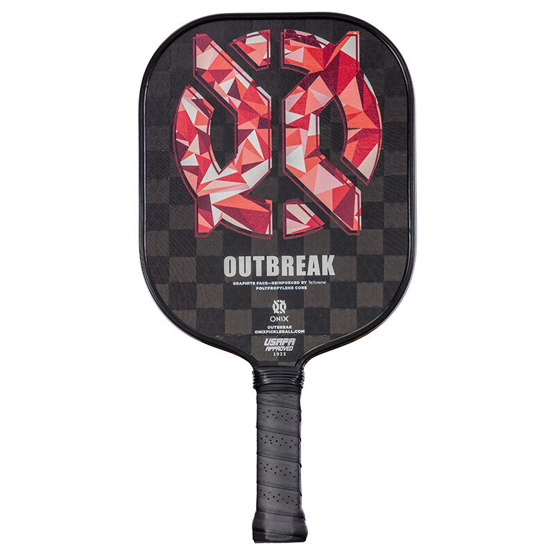 ONIX Outbreak Pickleball Paddle - Black Red - HIT a Double