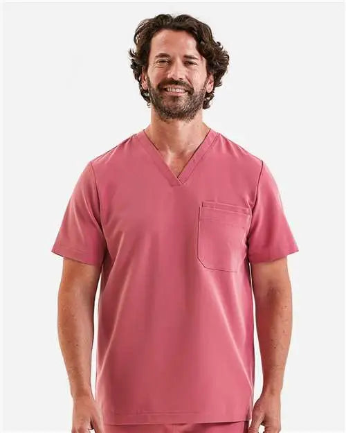 Onna Nn200 Limitless V-neck Stretch Scrub Top - Calm Pink