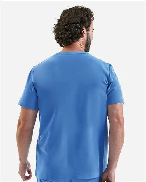 Onna Nn200 Limitless V-neck Stretch Scrub Top - Ceil Blue