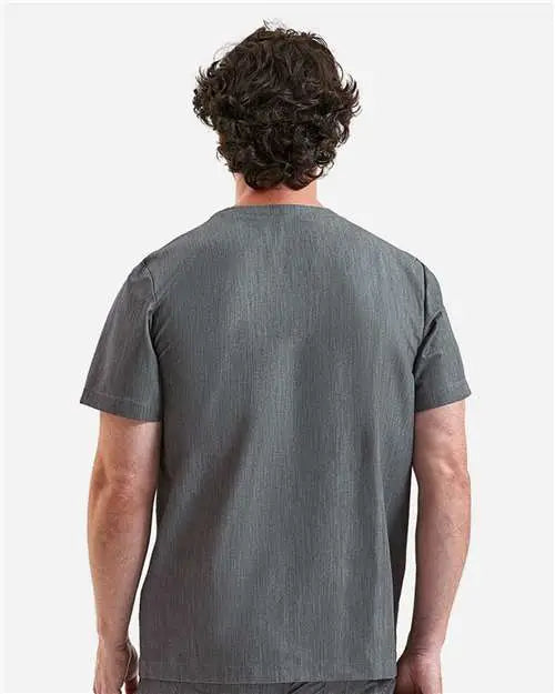 Onna Nn200 Limitless V-neck Stretch Scrub Top - Dynamo Grey