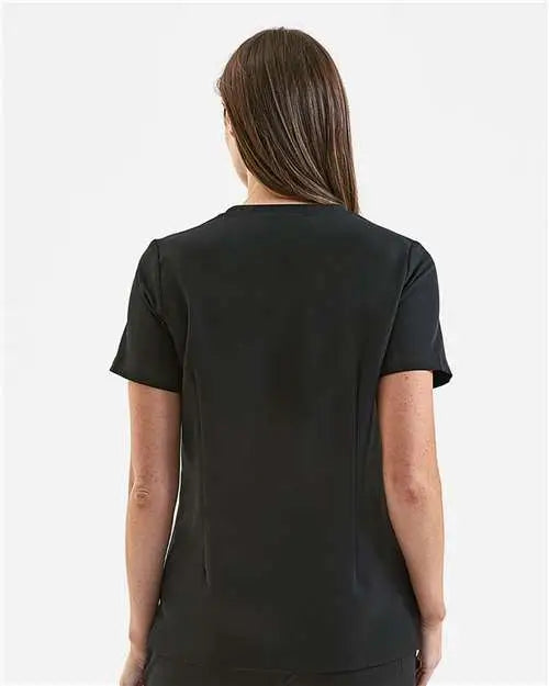 Onna Nn300 Women’s Limitless V-neck Stretch Scrub Top - Black - Black / Xs