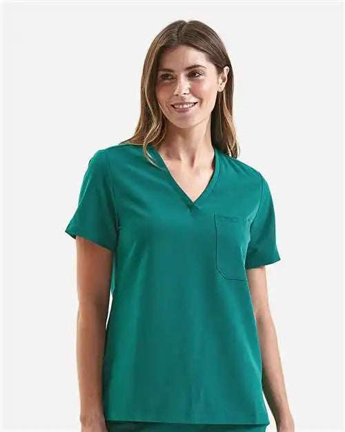 Onna Nn300 Women’s Limitless V-neck Stretch Scrub Top - Clean Green - Xs