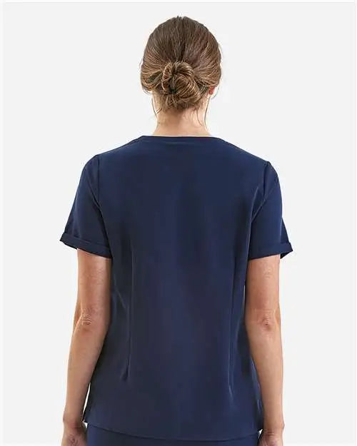 Onna Nn310 Women’s Invincible V-neck Stretch Scrub Top - Navy