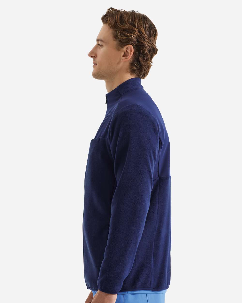 Onna Nn800 Men’s Agility Panelled Fleece Full-zip Jacket - Action Navy