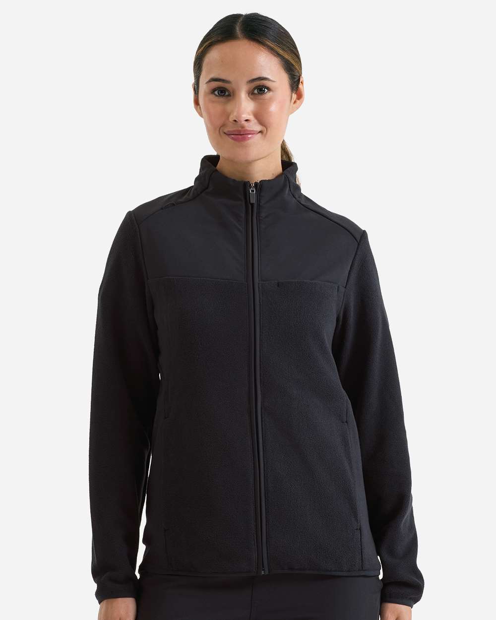 Onna Nn802 Women’s Agility Panelled Fleece Full-zip Jacket - Exact Black
