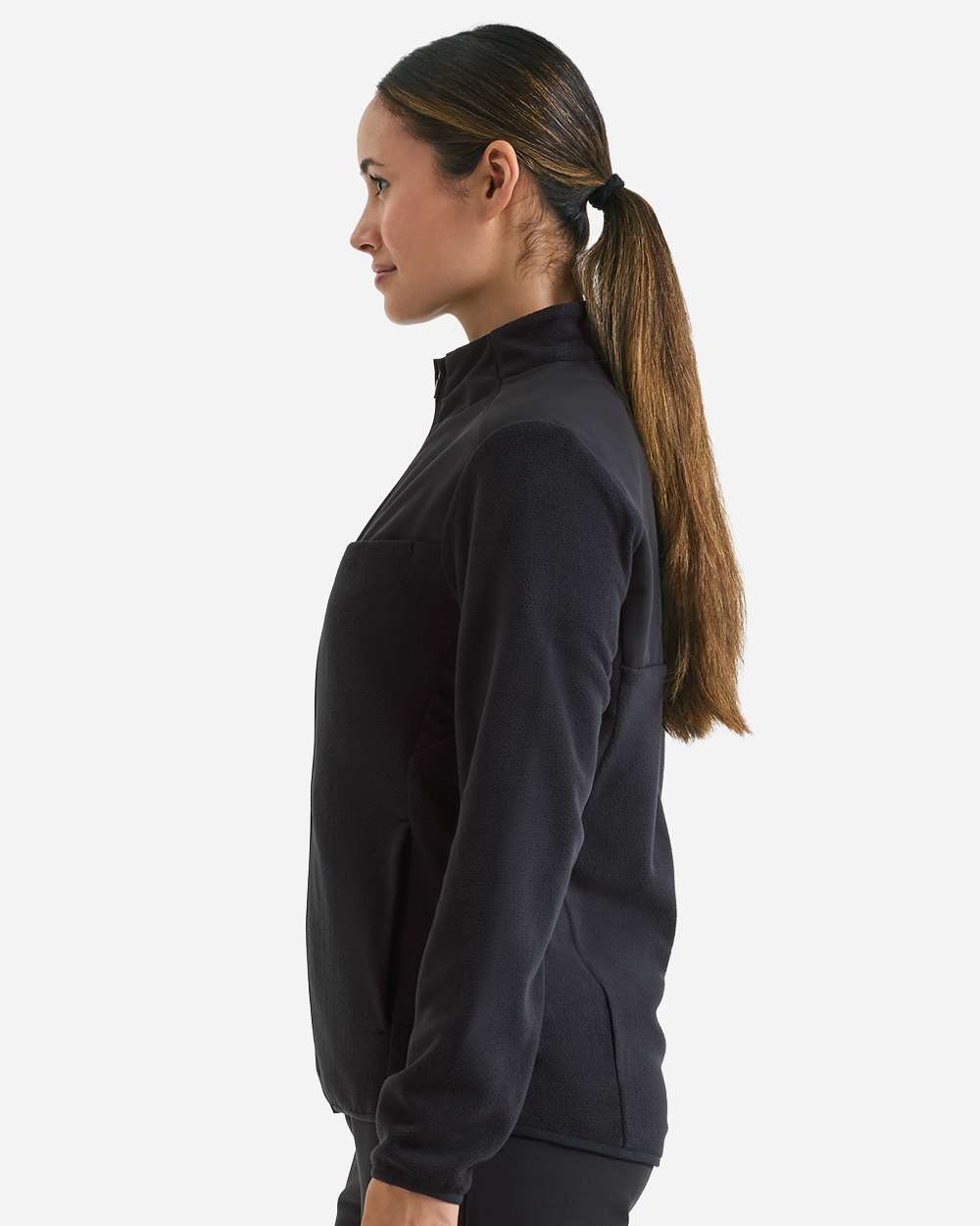 Onna Nn802 Women’s Agility Panelled Fleece Full-zip Jacket - Exact Black