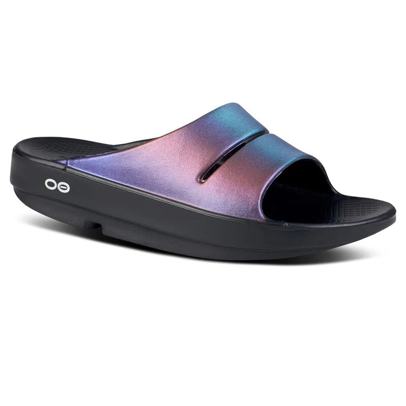 Oofos Ooahh Luxe Slide (w) (midnight Spectre) - Mul / 5