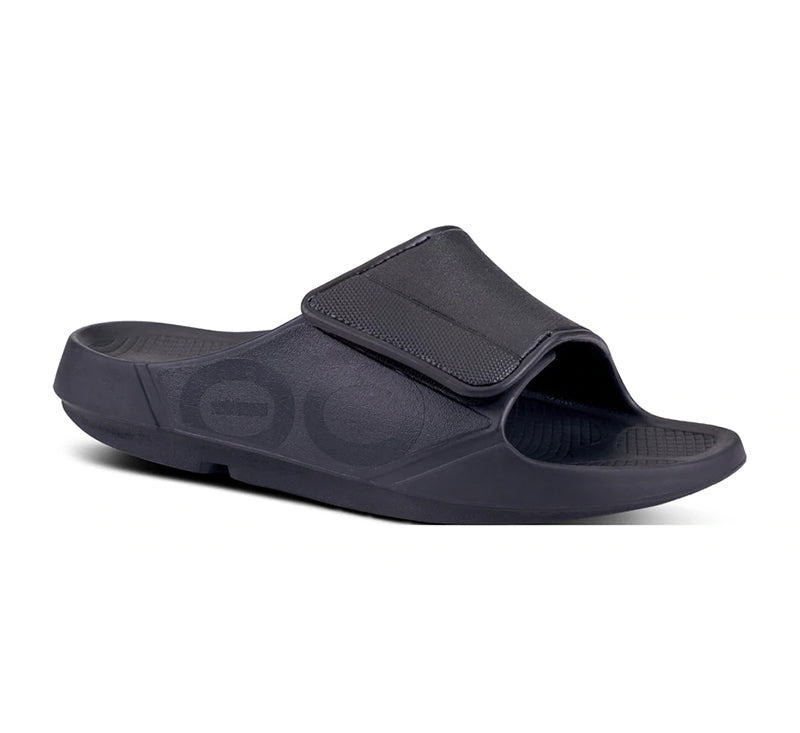 Oofos Ooahh Sport Flex Slide (u)(black)