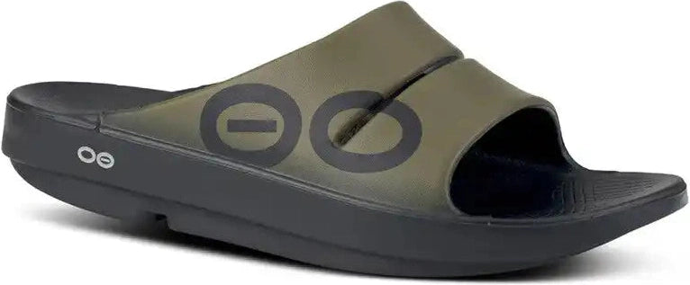 Oofos Ooahh Sport Slide Unisex - Green