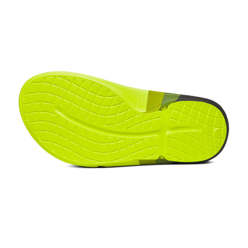 Oofos Ooahh Unisex Sport Flex Slide (electro Rally)